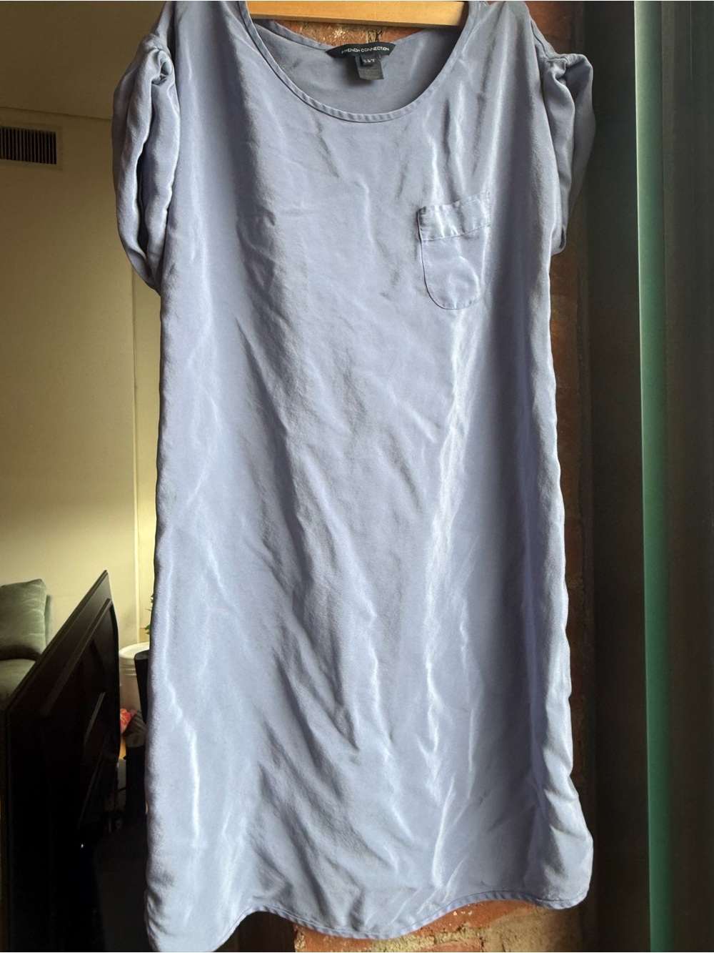 French Connection 100% silk Short-Sleeve dress